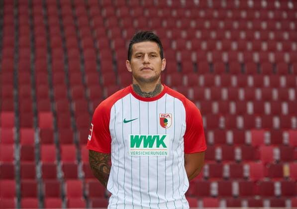 Raul Bobadilla, Fußball, GER, 1. BL, Porträttermin 2017 2018, FC Augsburg,