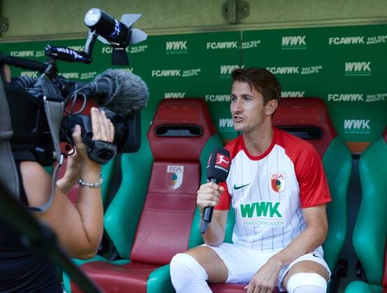 Paul Verhaegh, Interview für die DFL-Video-Crew, Media Day 2017 Mediaday 2017, FC Augsburg