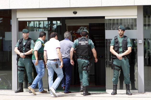 Police intervention in the RFEF (Spanish Football Federation) against corruption. The President of the RFEF, Angel Maria Villar, arrives arrested at the Soccer City of Las Rozas to proceed with the registration of his offices. July 18,2017.  (2017071868)