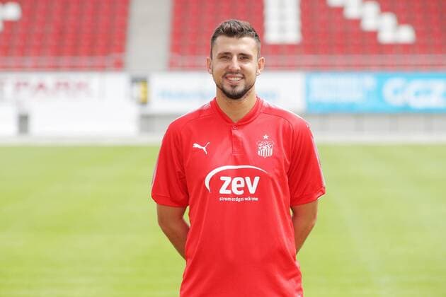 Zwickau - Fussball 3.Liga Zwickau, 18.07.2017, Fussball, 3.Liga, GER, Porträttermin 2017 2018, FSV Zwickau , Im Bild; Davy Frick. ,