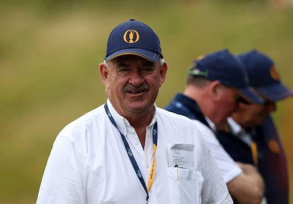 July 19th 2017, Royal Birkdale Golf Club, Southport, England; The 146th Open Golf Championship, Final Practice Day; European Tour Chief Referee John Paramor following play on the tenth hole xDavidxBlunsdenx  ActionPlus11903714
