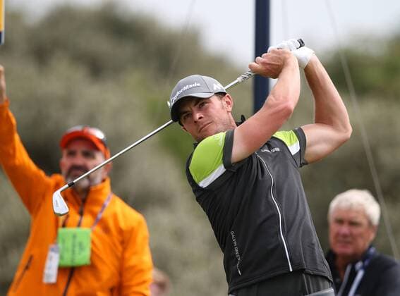 July 19th 2017, Royal Birkdale Golf Club, Southport, England; The 146th Open Golf Championship, Final Practice Day; Laurie Canter (amateur) (ENG) playing from the tee of the par four second hole xDavidxBlunsdenx  ActionPlus11903715