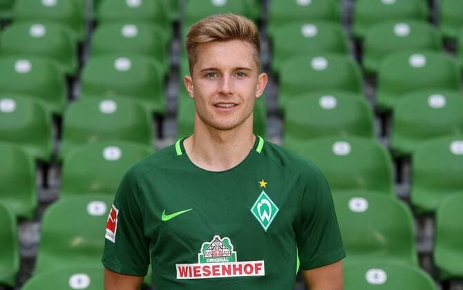 FUSSBALL 1. BUNDESLIGA SAISON 2017 2018 Porträttermin SV Werder Bremen: Johannes Eggestein Bremen