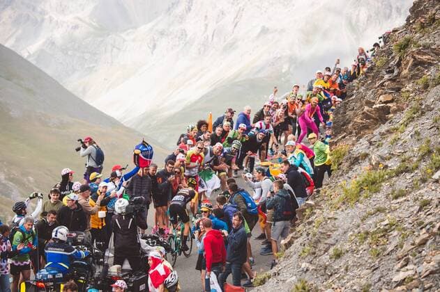 Tour de France, 17. Etappe, Impressionen July 19th 2017, La Mure to Serre-Chevalier, France; Cycling, Tour de France Stage 17; Primoz Roglic (LottoNL-Jumbo) attacks on the final climb of the Col du Galibier to win his first ever Tour de France stage xSimonxGillx  ActionPlus11903759