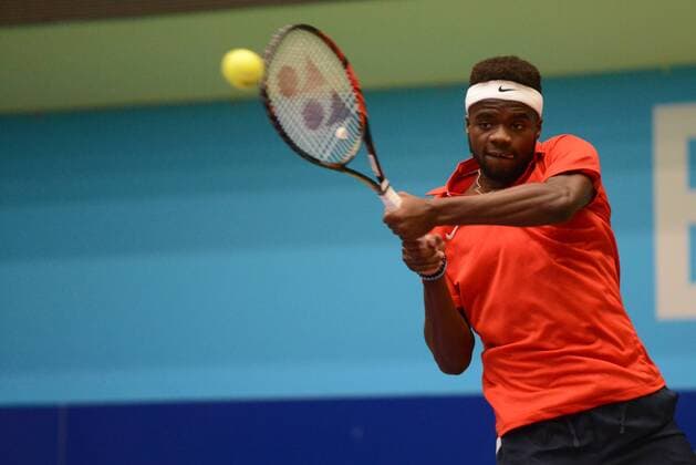 July 19, 2017 - Washington D.C, USA - FRANCES TIAFOE in action in a Washington Kastles match vs. the Orange County Breakers in World Team Tennis. Tennis 2017: World Team Tennis - ZUMAl132 20170719_zap_l132_002 Copyright: xChristopherxLevyx