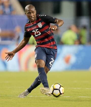 July 19, 2017 - Philadelphia, PA, USA - Philadelphia, PA - Wednesday July 19, 2017: Darlington Nagbe during a 2017 Gold Cup match between the men s national teams of the United States (USA) and El Salvador (SLV) at Lincoln Financial Field. Darlington Nagbe - ZUMAt139 20170719_zaa_t139_028 Copyright: xJohnxDortonx