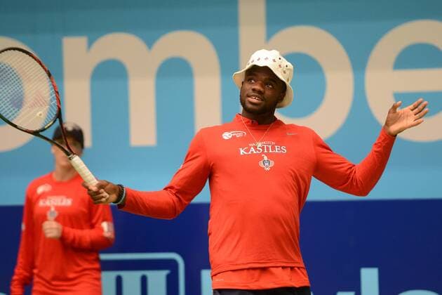 July 19, 2017 - Washington D.C, USA - FRANCES TIAFOE before a Washington Kastles match vs. the Orange County Breakers in World Team Tennis. Tennis 2017: World Team Tennis - ZUMAl132 20170719_zap_l132_006 Copyright: xChristopherxLevyx