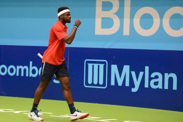 July 19, 2017 - Washington D.C, USA - FRANCES TIAFOE in action in a Washington Kastles match vs. the Orange County Breakers in World Team Tennis. Tennis 2017: World Team Tennis - ZUMAl132 20170719_zap_l132_007 Copyright: xChristopherxLevyx