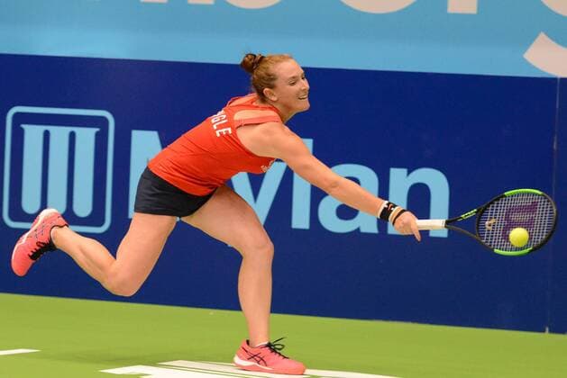 July 19, 2017 - Washington D.C, USA - MADISON BRENGLE in a Washington Kastles match vs. the Orange County Breakers in World Team Tennis. Tennis 2017: World Team Tennis - ZUMAl132 20170719_zap_l132_016 Copyright: xChristopherxLevyx