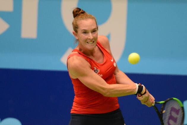 July 19, 2017 - Washington D.C, USA - MADISON BRENGLE in a Washington Kastles match vs. the Orange County Breakers in World Team Tennis. Tennis 2017: World Team Tennis - ZUMAl132 20170719_zap_l132_017 Copyright: xChristopherxLevyx
