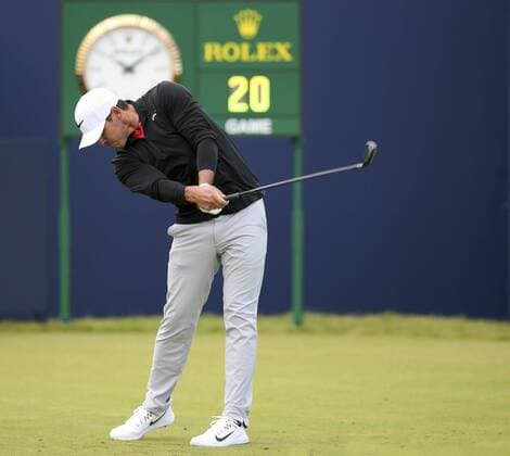 20th July 2017, Royal Birkdale Golf Club, Southport, England; The 146th Open Golf Championship ; First round ; Brooks Koepka of (USA) strikes his tee shot on the first hole xDavidxBlunsdenx  ActionPlus11903910