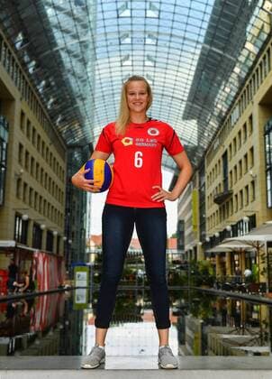 Volleyball, Dresdner SC - Shooting Neuzugang Michelle Petter im Dresdner World Trade Center, Dresdner SC, Volleyball, 1. Bundesliga Frauen, 1. Liga, DSC, Saison 2017 2018, 06.07.2017,