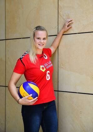 Volleyball, Dresdner SC - Shooting Neuzugang Michelle Petter im Dresdner World Trade Center, Dresdner SC, Volleyball, 1. Bundesliga Frauen, 1. Liga, DSC, Saison 2017 2018, 06.07.2017,