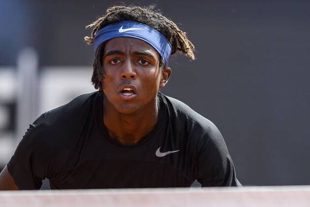 170720 Elias Ymer, Sverige under dag 5 av Swedish Open den 20 juli 2017 i Bastad.  Copyright: AndersxBjurö ST170720AAB0C
