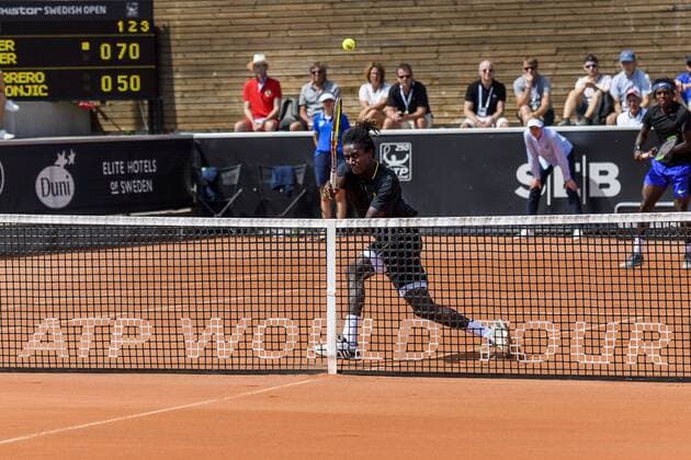 170720 Mikael Ymer, Sverige under dag 5 av Swedish Open den 20 juli 2017 i Bastad.  Copyright: AndersxBjurö ST170720AAB0T