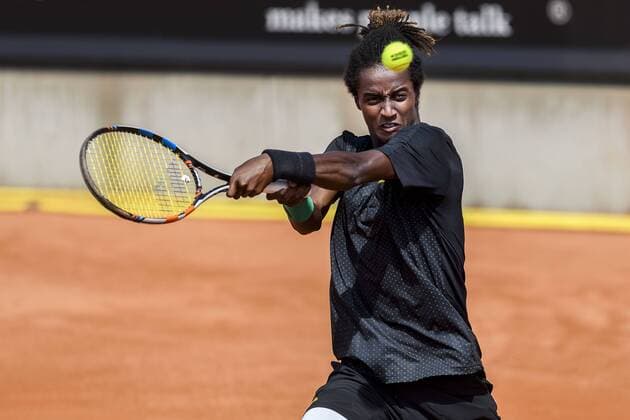 170720 Mikael Ymer, Sverige under dag 5 av Swedish Open den 20 juli 2017 i Bastad.  Copyright: AndersxBjurö ST170720AAB11