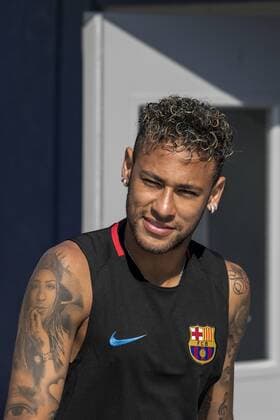 FC Barcelona Barca s Brazilian striker Neymar Jr arrives for a team s training session at the sports facilities of the New York Red Bulls club in Whippany, New Jersey (USA), 20 July 2017. FC Barcelona prepares the season in the United States, where the Spanish club will play friendly matches with Juventus, Manchester United ManU and Real Madrid. FC BARCELONA TRAINING SESSION !ACHTUNG: NUR REDAKTIONELLE NUTZUNG!  Copyright: xEduxBayerx MIA06 20170720-636361719783201533