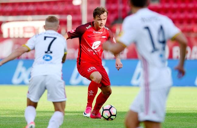 Fotball ,20. juli 2017 , Europa League ,Second Qual. Brann - Ruzomberok Fredrik Haugen , Brann 