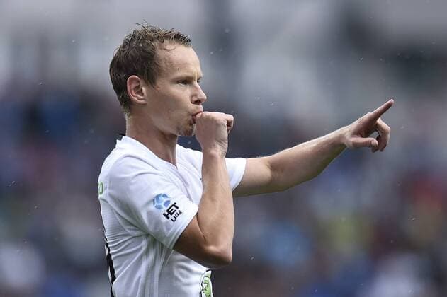 Jan Chramosta (Boleslav) reacts during the 2nd qualifying round of football European league, 2nd leg Mlada Boleslav vs Shamrock Rovers in Mlada Boleslav, Czech Republic, July 20, 2017. (CTKxPhoto RadekxPetrasek) CTKPhotoP201707200862701  _PER6292