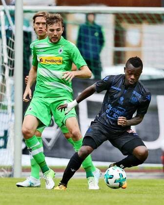 Christoph Kramer (Moenchengladbach) und Jean Michaael Seri (Nizza) waehrend des Testspiels der Borussia Moenchengladbach gegen OGC Nizza am 20.07.2017 in Rottach-Egern. Rottach-Egern Copyright: xEngelbrecht Eibner-Pressefotox EP_MET
