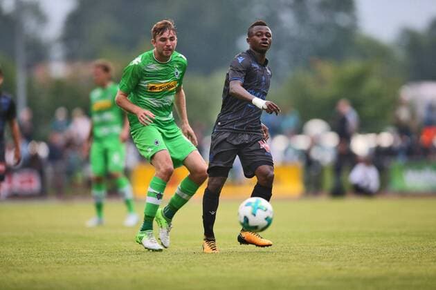 Christoph Kramer (Moenchengladbach) und Jean Michaael Seri (Nizza) waehrend des Testspiels der Borussia Moenchengladbach gegen OGC Nizza am 20.07.2017 in Rottach-Egern. Rottach-Egern Copyright: xEngelbrecht Eibner-Pressefotox EP_MET