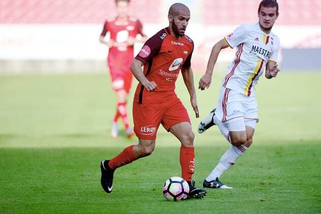 Fotball ,20. juli 2017 , Europa League ,Second Qual. Brann - Ruzomberok Amin Nouri , Brann 