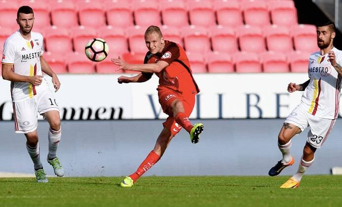 Fotball ,20. juli 2017 , Europa League ,Second Qual. Brann - Ruzomberok Kristoffer Barmen , Brann 