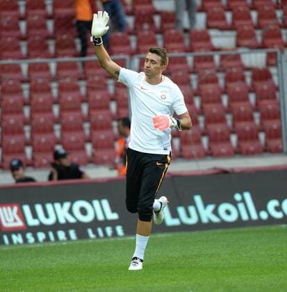 Goalkeeper Fernando Muslera of Galatasaray during the UEFA Europaleague Qualifier 3rd round, 2nd leg match between Galatasaray and Ostersund at Turk Telekom Arena in Istanbul , Turkey on July 20, 2017. 