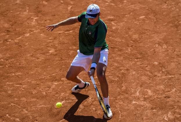 170720 Horacio Zeballos, Argentina under dag 5 av Swedish Open den 20 juli 2017 i Bastad.  Copyright: AndersxBjurö ST170720AAB16