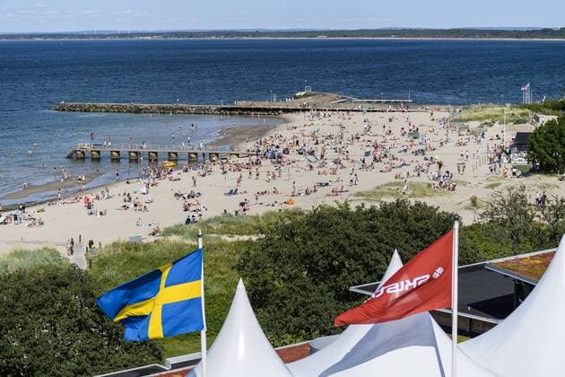 170720 Vy fran Bastad Tennisstation under dag 5 av Swedish Open den 20 juli 2017 i Bastad.  Copyright: AndersxBjurö ST170720AAB1A