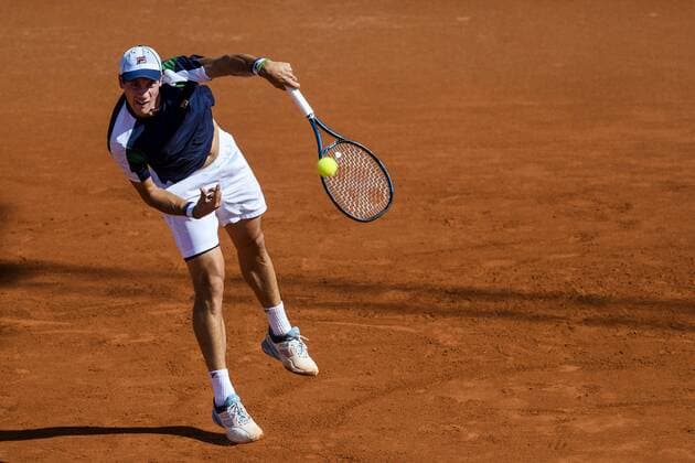 170720 Facundo Bagnis, Argentina under dag 5 av Swedish Open den 20 juli 2017 i Bastad.  Copyright: AndersxBjurö ST170720AAB1C