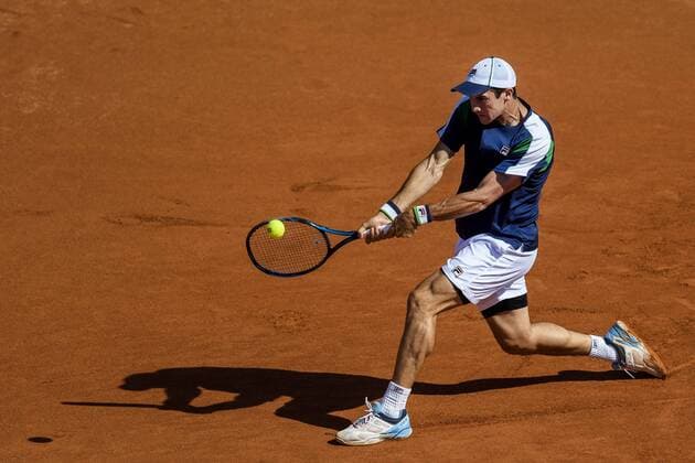 170720 Facundo Bagnis, Argentina under dag 5 av Swedish Open den 20 juli 2017 i Bastad.  Copyright: AndersxBjurö ST170720AAB1D