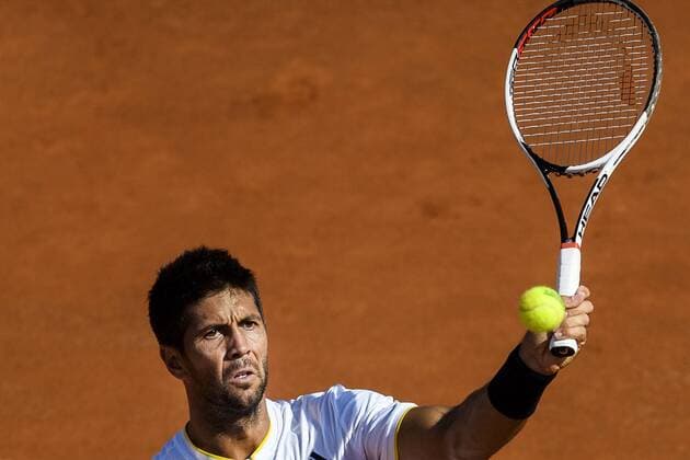 170720 Fernando Verdasco, Spanien under dag 5 av Swedish Open den 20 juli 2017 i Bastad.  Copyright: AndersxBjurö ST170720AAB1F