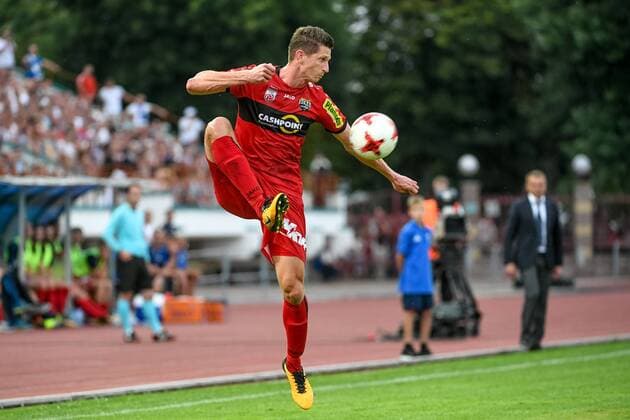 SOCCER - UEFA EL quali, Brest vs Altach BREST,BELARUS,20.JUL.17 - SOCCER - UEFA Europa League qualification, FK Dinamo Brest vs SCR Altach. Image shows Andreas Lienhart (Altach). GEPAxpictures xOliverxLerch