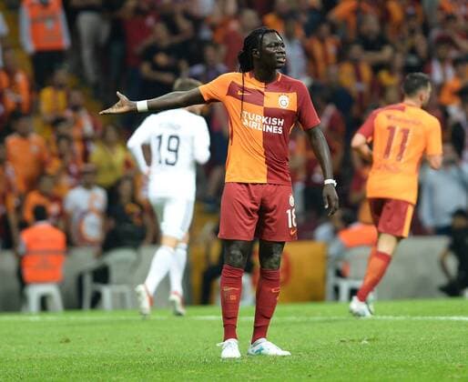 Bafetimbi Gomis of Galatasaray during the UEFA Europaleague Qualifier 3rd round, 2nd leg match between Galatasaray and Ostersund at Turk Telekom Arena in Istanbul , Turkey on July 20, 2017. 