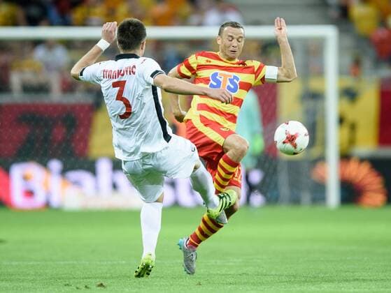 2017.07.20, Bialystok, Pilka nozna, UEFA Liga Europy Sezon 2017 2018, II Runda Elimacyjna Mecz Jagiellonia Bialystok - FK Gabala N z Rafal Grzyb Foto Rafal Oleksiewicz PressFocus NEWSPIX.PL 2017.07.20, Bialystok, Football, UEFA Europa League Season 2017 2018, Second Qualifying Round Jagiellonia Bialystok - FK Gabala Rafal Grzyb Credit Rafal Oleksiewicz PressFocus --- Newspix.pl  20170720PF_RO3169