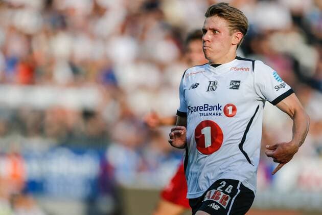 Fotball , 20. juli 2017 , UEFA Europe League Odd - FC Vaduz Riku Riski, Odd Foto: Christoffer Hansen , Digitalsport 