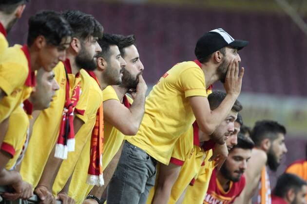 Fans of Galatasaray during the UEFA Europaleague Qualifier 3rd round, 2nd leg match between Galatasaray and Ostersund FC at Turk Telekom Arena in Istanbul , Turkey on July 20, 2017. Final Score : Galatasaray 1 - Ostersund FC 