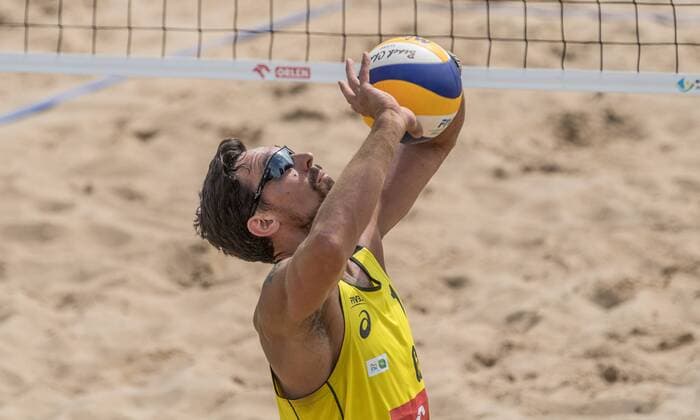 FIVB World Tour - Olsztyn 4-Star Open am 20.07.2017 Jonathan Erdmann (GER); FIVB World Tour - Olsztyn 4-Star Open am 20.07.2017, Olsztyn (Polen). xPWx