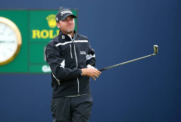 21st July 2017, Royal Birkdale Golf Club, Southport, England; The 146th Open Golf Championship ; Second round ; Sean O Hair (USA) plays from the first tee xDavidxBlunsdenx  ActionPlus11904385
