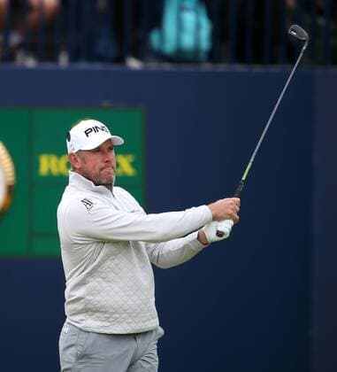 21st July 2017, Royal Birkdale Golf Club, Southport, England; The 146th Open Golf Championship ; Second round ; Lee Westwood (ENG) follows the flight of his tee shot on the opening hole xDavidxBlunsdenx  ActionPlus11904408