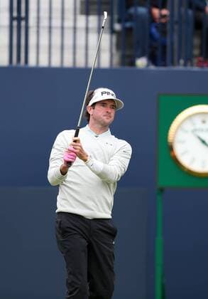 21st July 2017, Royal Birkdale Golf Club, Southport, England; The 146th Open Golf Championship ; Second round ; Bubba Watson (USA) hits a long iron from the first tee xDavidxBlunsdenx  ActionPlus11904414