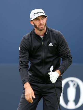 21st July 2017, Royal Birkdale Golf Club, Southport, England; The 146th Open Golf Championship ; Second round ; Dustin Johnson (USA) watches his tee shot on the first hole xDavidxBlunsdenx  ActionPlus11904401