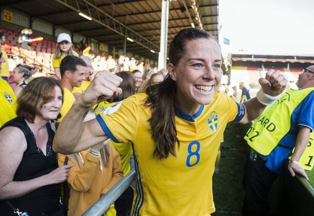 Lotta Schelin after the game Women s Euro 2017, Sweden - Russia, 2-0, De Adelaarhorst Stadion, Deventer, Netherlands, 2017-07-17  xTÄRNHUVUDxANNAx AB_110249946