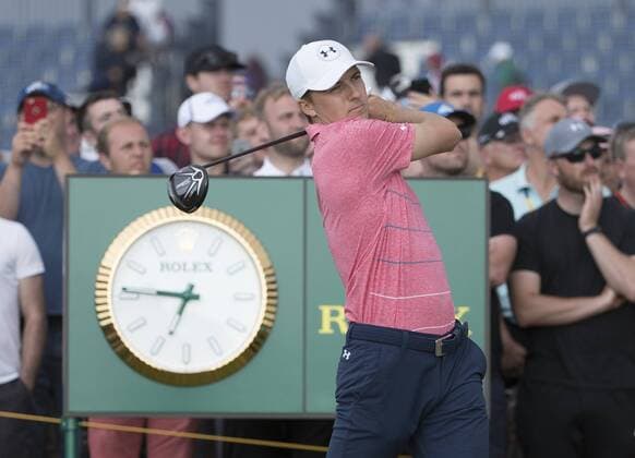 Jordan Speith at the 146th Open Championship at Royal Birkdale Golf Club, Southport, England on July 22, 2017.  LON20170723317 HugoxPhilpott