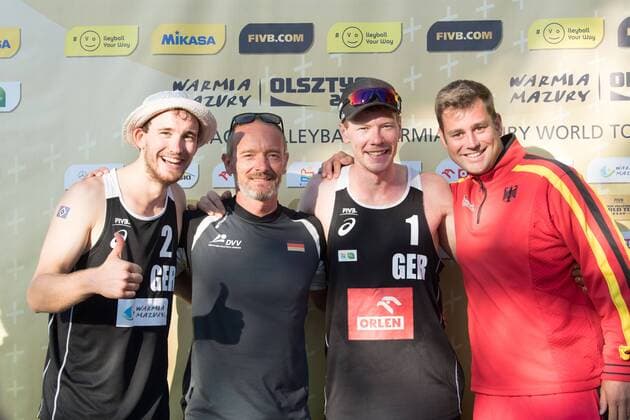 FIVB World Tour - Olsztyn 4-Star Open am 22.07.2017 Markus Boeckermann, Lars Flueggen (GER); FIVB World Tour - Olsztyn 4-Star Open am 22.07.2017, Olsztyn (Polen). xPWx