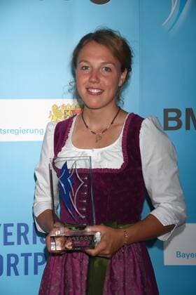 Laura Dahlmeier Verleihung des Bayerischen Sportpreis 2017 Auszeichnung, Ehrung, Preis BMW Welt München 22. Juli 2017