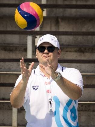 Preliminary Round WaterPolo Men s Canada CAN (White Cup) Vs France FRA (Blue Cup) Referee IVANOVSKI Stanko (MNE) Day 10 23 07 2017 XVII FINA World Championships Aquatics City Park - Varosliget Lake Budapest Hungary Photo Pasquale Mesiano Deepbluemedia Insidefoto pasqualexmesiano