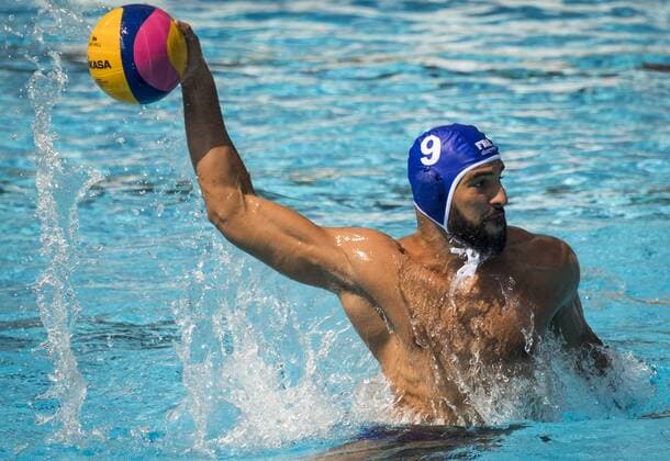 Preliminary Round WaterPolo Men s Canada CAN (White Cup) Vs France FRA (Blue Cup) 9 Mehdi Marzouki FRA France Day 10 23 07 2017 XVII FINA World Championships Aquatics City Park - Varosliget Lake Budapest Hungary Photo Pasquale Mesiano Deepbluemedia Insidefoto pasqualexmesiano