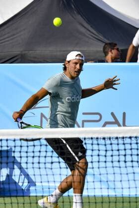 Lucas Pouille CELEBRITES : Classic Tennis Tour 2017 - Saint Tropez - 22 07 2017 NorbertScanella Panoramic 